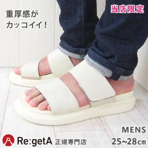 リゲッタ Re:getA メンズ サンダル RLW1014 ダブルベルト コンフォート 歩きやすい 疲れない かっこいい 夏 シンプル regeta 別注 日本製