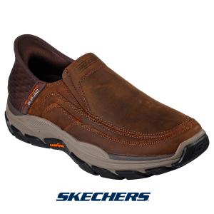 スケッチャーズ SKECHERS 204810-cdb 男性 メンズ mens 靴 シューズ レザー 本革 slipins スリップインズ ハンズフリー リラックスドフィット メモリーフォーム｜canoe-trico