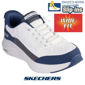 SKECHERS（スケッチャーズ） 232619 ホワイト/ネイビー スリップインズ