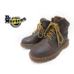 希少廃盤英国製 Dr.Martens ドクターマーチン プレーントゥワークブーツ 靴 ダークブラウン系 UK5/24cm f-2766 メンズ/レディース対応｜canopus-web-shop