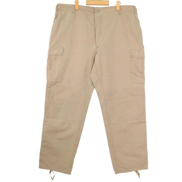 TRU-SPEC ミリタリーカーゴパンツ メンズXL-LONGサイズ リップストップ カーキベージュ...