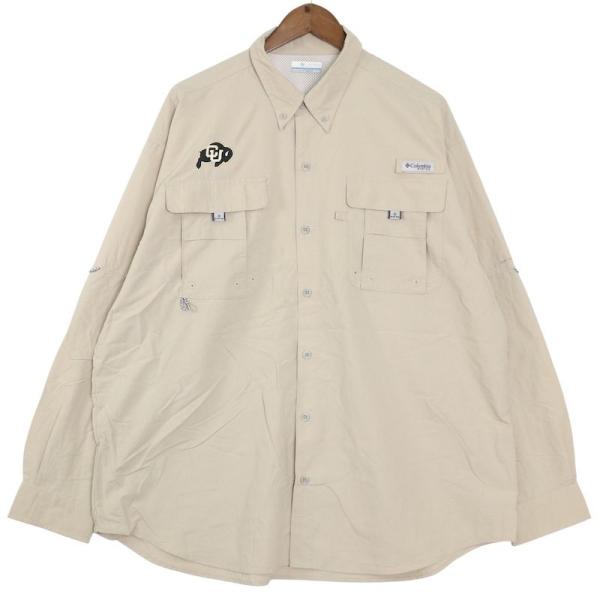 Columbia コロンビア PFG長袖バハマシャツ ボタンダウン フィッシング メンズUS-XL ...