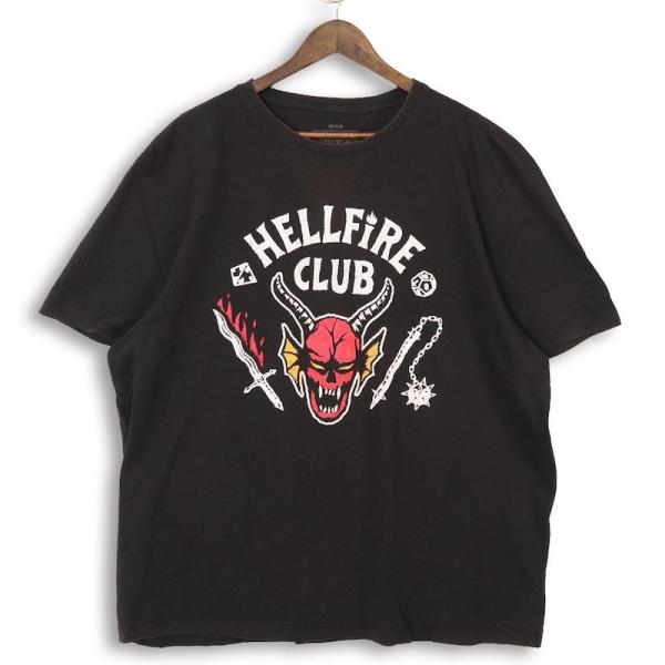 大きいサイズ メンズUS-3XL Netflix ストレンジャーシングス クルーネック半袖プリントT...