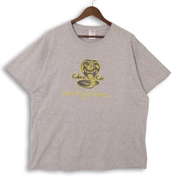 大きいサイズ メンズUS-XLサイズ ギルダン 半袖プリントTシャツ ネットフリックス コブラ会 杢...