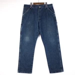 Wrangler ラングラー デニムペインターパンツ ライトオンス メンズW38 L34 ブルー ワーク ストレート pt-1119｜canopus-web-shop