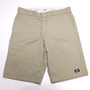 Dickies ディッキーズ 5ポケット ワークショートパンツ Relaxed Fit メンズW40 カーキベージュ ハーフパンツ pt-1219｜canopus-web-shop