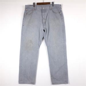 Levi's リーバイス 501 カラーデニムパンツ メンズW42 グレー ストレート ボタンフライ pt-1269｜canopus-web-shop