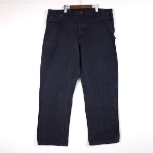 Dickies ディッキーズ ダック地ワークペインターパンツ メンズW42 ブラック 黒 1939RBK ワーク 大きいサイズ pt-1328｜canopus-web-shop