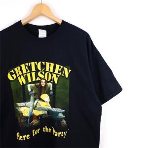 00's Gretchen Wilson グレッチェンウィルソン 半袖プリントTシャツ メンズUS-XLサイズ 黒 Here For The Party カントリーロック t-1961n｜canopus-web-shop