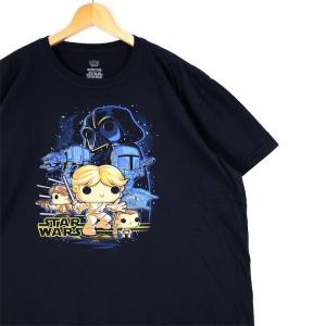 FUNKO POP! TEES クルーネック半袖プリントTシャツ メンズUS-2XLサイズ ブラック STAR WARS スターウォーズ t-2398n｜canopus-web-shop
