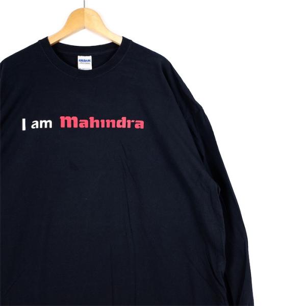 GILDAN クルーネック長袖プリントTシャツ メンズUS-3XLサイズ ブラック Mahindra...