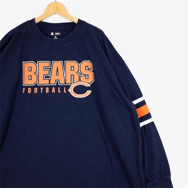 特大 NFL TEAM APPAREL クルーネック長袖プリントTシャツ メンズUS-4XL BIG...