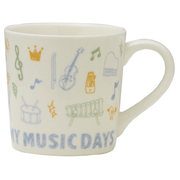 マグカップ お取り寄せ商品 引き出物 記念品  音楽雑貨 音符 ピアノモチーフ ト音記号 ピアノ雑貨