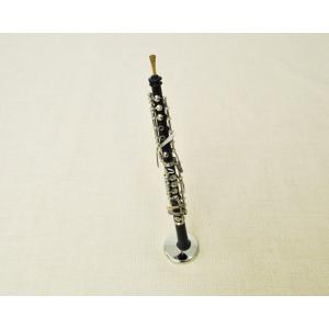 ミニチュア楽器 オーボエ　1／6　スケール（黒）