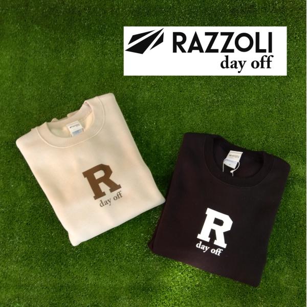 スウェット　カジュアル　アウトドア　キャンプ　Rロゴ　RAZZOLI dayoff