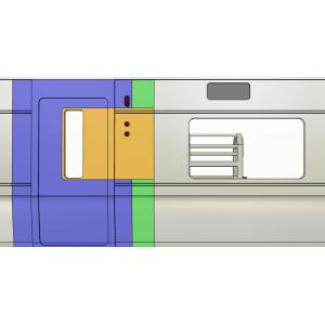 TOMIX製キハ261-1000系向け　北国の荷物棚　4両セット　すずめ模型　3Dプリントパーツ（1...