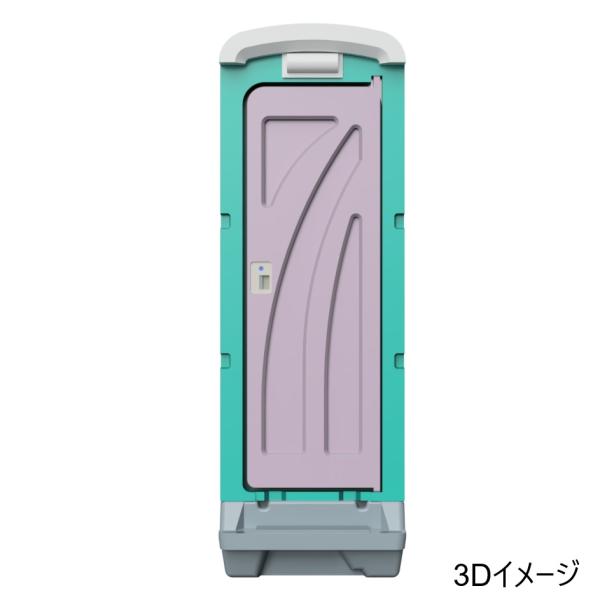 フルカラー仮設トイレ（1/150）　すずめ模型製3Dプリントパーツ　N-S275