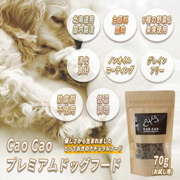 Cao Cao プレミアムドッグフード 70g  (小粒)  お試し