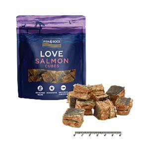 フィッシュ４ドッグ　サーモンキューブ 85g