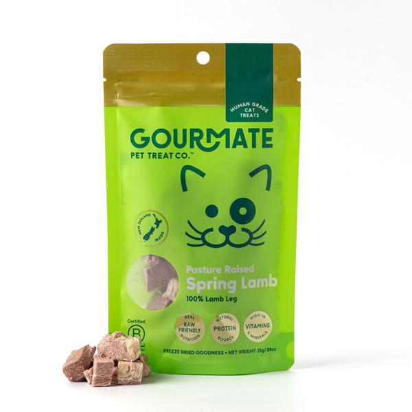 グルメイト GOURMATE ミニ・スプリングラム 25g　フリーズドライ 犬猫用おやつ