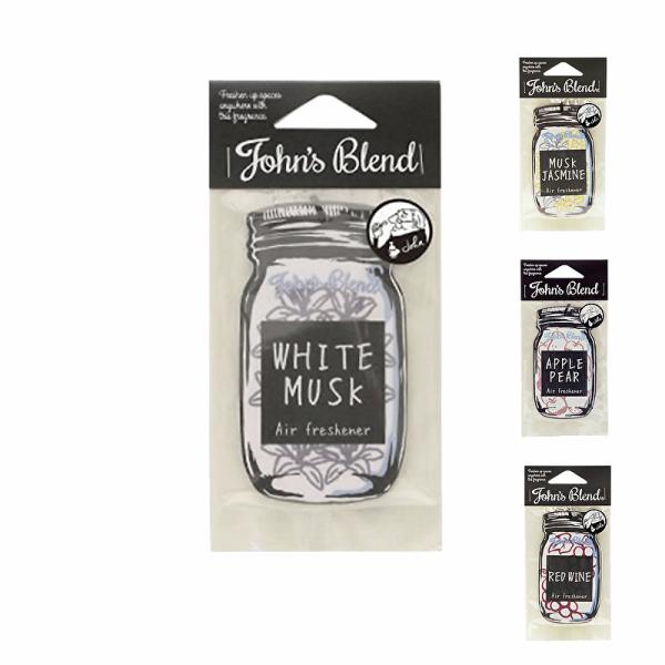 John&apos;s Blend ジョンズブレンド エアーフレッシュナー ホワイトムスク ムスクジャスミン ...