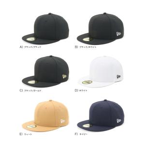 ニューエラキャップ 59FIFTY 無地 ベーシックの詳細画像2