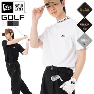 NEW ERA ニューエラ　鹿の子 ミッドネック Tシャツ ボーダー　ゴルフ ニューエラ（NEW ERA）（メンズ、レディース）ゴルフウェア