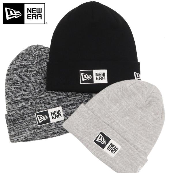 ニューエラ ニット帽 ボックスロゴ