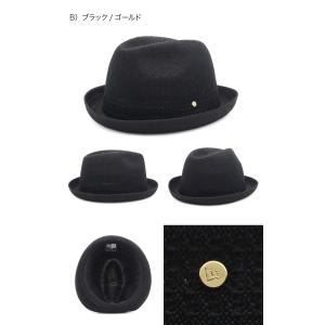 ニューエラ ニットフェドラ 中折れハット 無地の詳細画像2