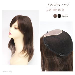 人毛100% 6分ウィッグ 総手植え カバー範囲が広いヘアピース CW-HM10-6｜caprice-wig