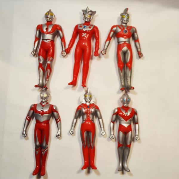 ウルトラマン　ソフビ　中古　エース　レオ