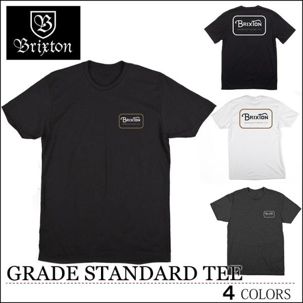 BRIXTON ブリクストン GRADE Tシャツ ブラック トップス スケート メンズ レディース