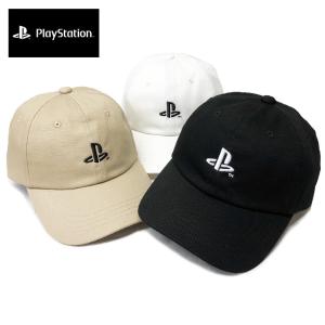 【ゆうパケット送料無料】PlayStation プレイステーション ローキャップ 帽子 キャップ メンズ レディース 刺繍 コットン 綿 6パネル ゲーム