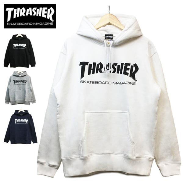 スラッシャー パーカー メンズ レディース THRASHER プルオーバー マグロゴ MAG LOG...