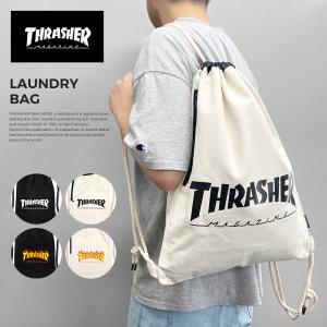 THRASHER スラッシャー ランドリーバッグ リュック メンズ レディース バッグ 旅行 ブラック MAG LOGO マグロゴ SKATE GOAT スケートゴート コーデュラ THC100