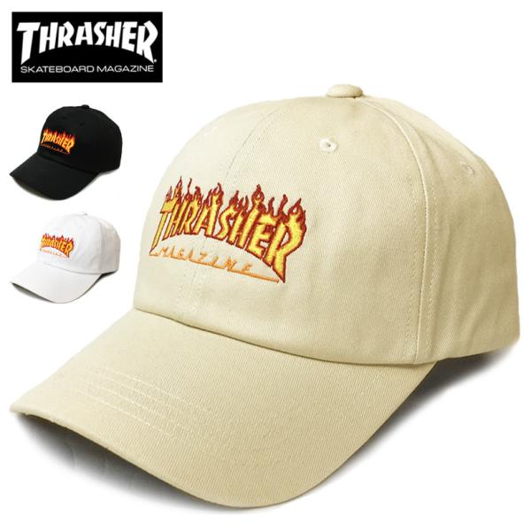 スラッシャー キャップ メンズ レディース THRASHER cap 帽子 フレームロゴ ブラック ...