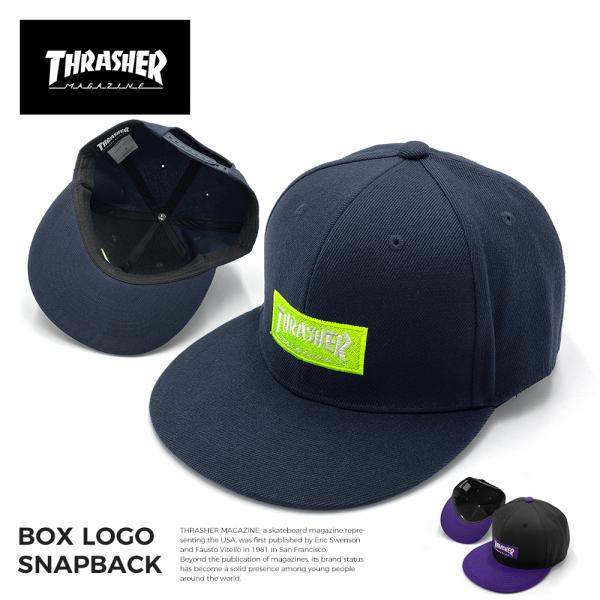 スラッシャー ベースボールキャップ THRASHER ストレートキャップ 送料無料cap 帽子 ボッ...