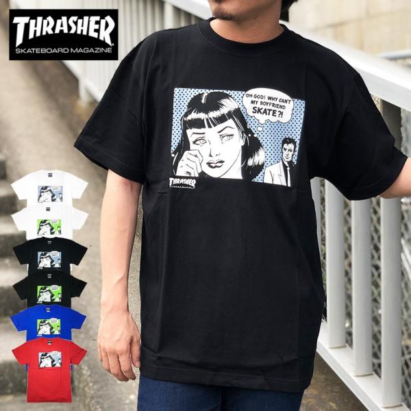 Tシャツ THRASHER スラッシャー メンズ レディース ボーイフレンド BoyFriend T...