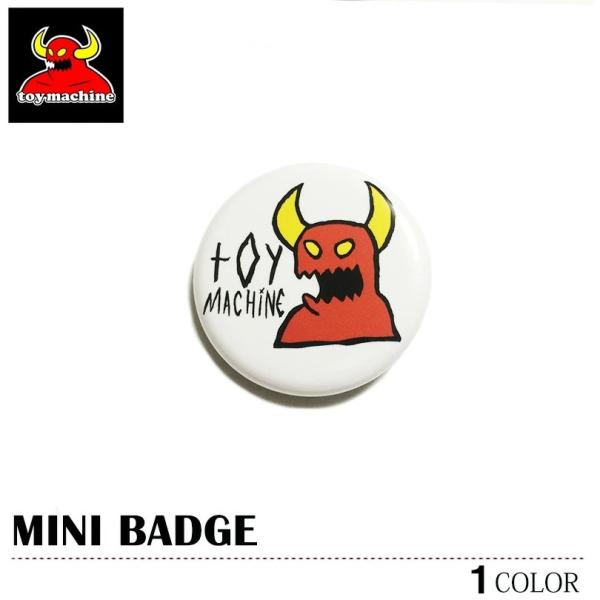 【ゆうパケット送料180円】 トイマシーン  缶バッチ TOY MACHINE シール スケート ポ...