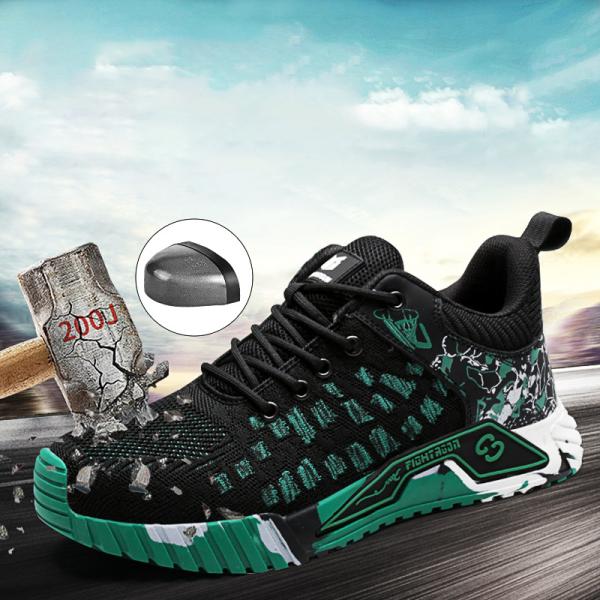 セーフティーシューズ 安全靴 スニーカー ワークブーツ 作業靴 メンズ つま先保護 鋼先芯 耐滑 耐...