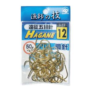 遠征五目針 12号 金 鋼針 50本入り