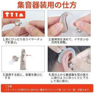 集音器 充電式 軽量 左右両用耳掛け式 2種類...の詳細画像5