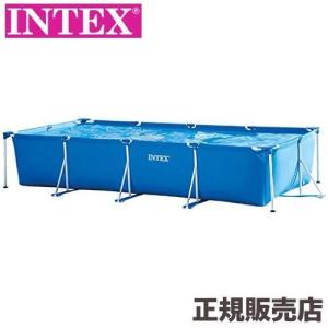 プール 大型 インテックス 家庭用 子供 レクタングラフレームプール 450×220×84cm 28273 INTEX