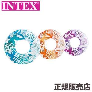 浮き輪 クリアカラーチューブ 91cm 59251  INTEX
