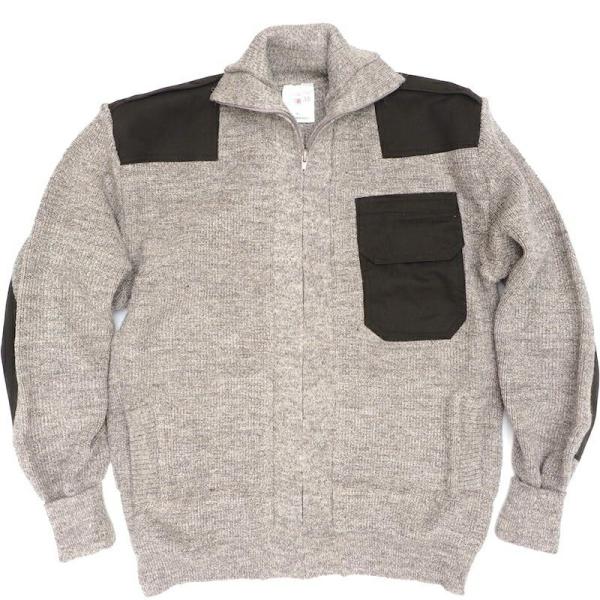 KEMPTON Woolly Pully フロントジップセーター [ブラウンミックス]