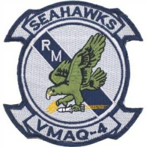 Military Patch（ミリタリーパッチ）SEAHAWKS VMAQ-4 [フック付き]｜captaintoms