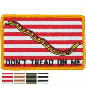 Military Patch（ミリタリーパッチ）DON’T TRAED ON ME[4色][フック付き]｜captaintoms