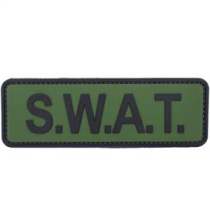 5ive Star Gear (ファイブスターギア) ミリタリー ラバーパッチ S.W.A.T. 6インチX2インチ MORALE PATCH[フック付き]｜captaintoms