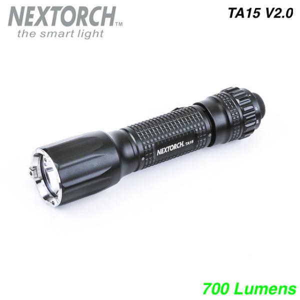 NEXTORCH（ネクストーチ）TA15 V2.0 Flashlight [3段階調光＋ストロボ点灯...