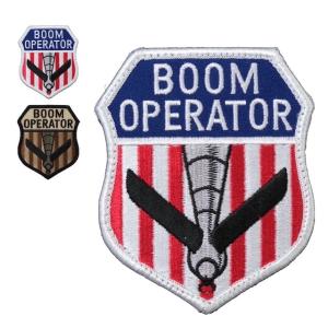 Military Patch（ミリタリーパッチ）BOOM OPERATOR KC-135 [2色][フック付き]｜captaintoms